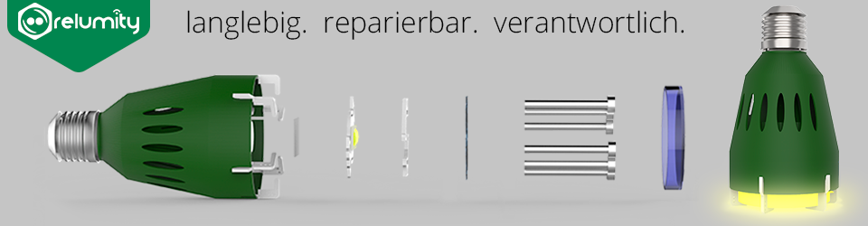 relumity entwickelt und produziert die erste nachhaltige und reparierbare LED-Lampe